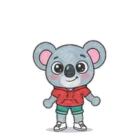 Koalala doing the jumping jacks